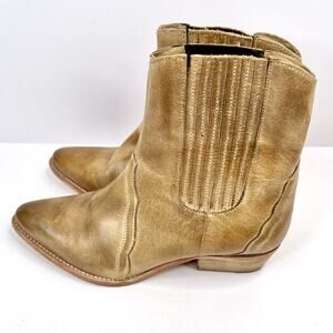 Free People Women's Size 9 (EU 39.5) Western New Frontier Chelsea Boot Tan
